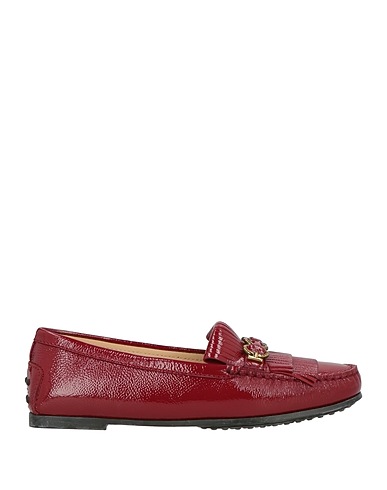 TOD'S Loafers Burgundy Leather