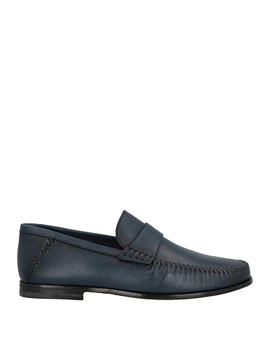 SANTONI Loafers Midnight blue Leather