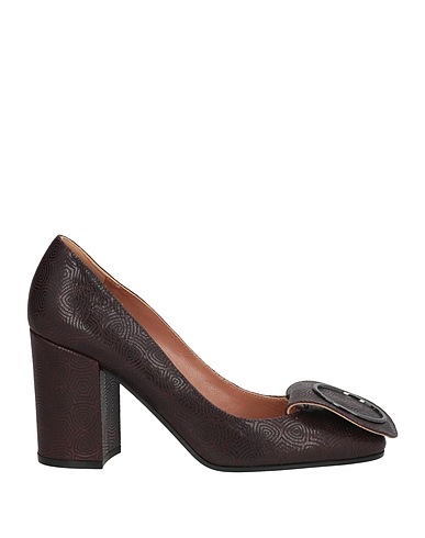 POLLINI Décolleté Testa di moro Pelle