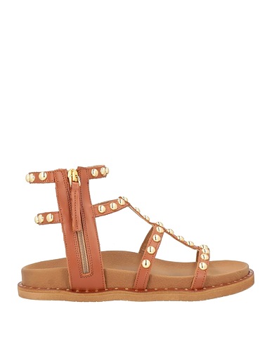 OVYÉ Sandals Tan Calfskin