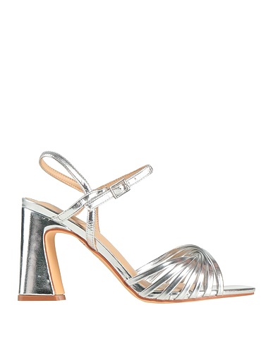 CRISTIN Sandalen Silber Gewebefasern