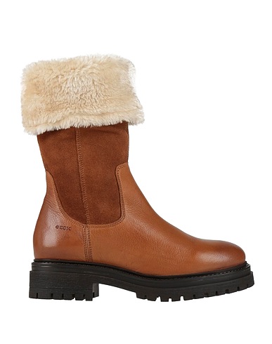 GEOX Boots Camel Leather