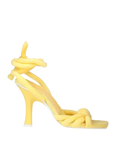 LE SILLA Sandals Yellow Textile fibres