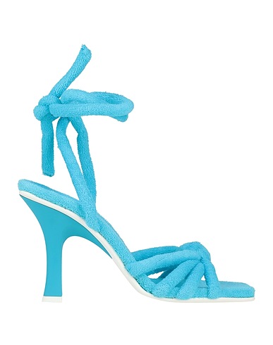 LE SILLA Sandals Sky blue Textile fibres