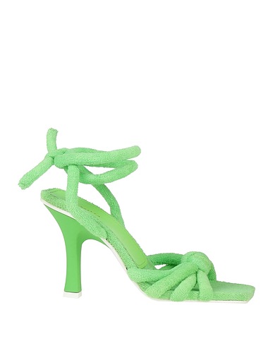LE SILLA Sandalen Säuregrün Gewebefasern