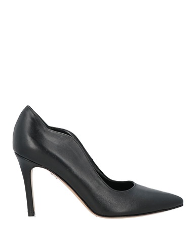 TWIGGY Court Black Leather