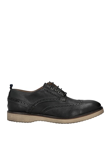 WRANGLER Laced shoes Black Leather