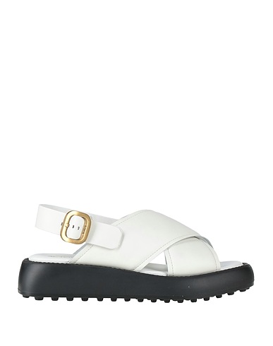 TOD'S Sandals White Leather