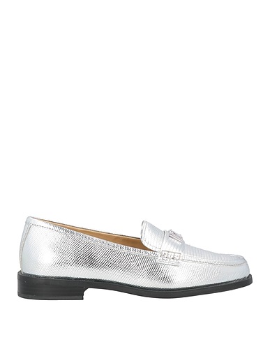 MICHAEL MICHAEL KORS Loafers Silver Textile fibres