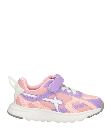 W6YZ Sneakers Pink Leather, Textile fibres