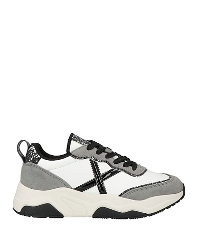 MUNICH Sneakers Grau Leder, Gewebefasern