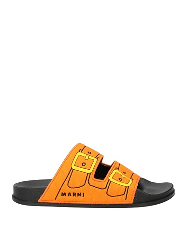 MARNI Sandals Orange Textile fibers