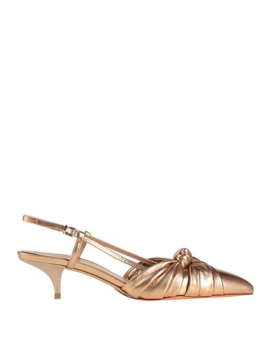 SANTONI Pump Platinum Leather