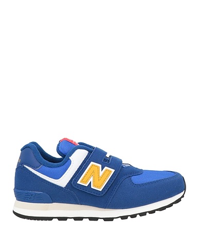 NEW BALANCE Sneakers Navy Leather, Textile fibers