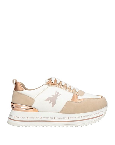 PATRIZIA PEPE Sneakers Off white Textile fibers