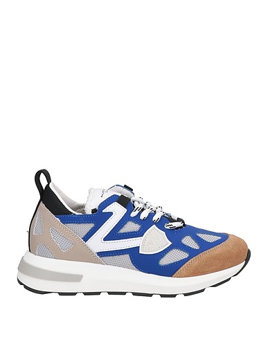 PHILIPPE MODEL Sneakers JUNIOR Blue 50% Calfskin, 39% Polyester, 5% Polyamide, 5% Polyurethane, 1% Elastane