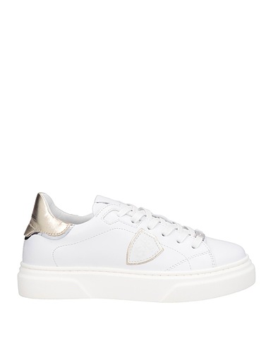 PHILIPPE MODEL Sneakers JUNIOR White 85% Calfskin, 8% Viscose, 6% Thermoplastic polyurethane, 1% Polyester
