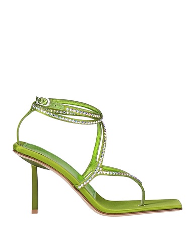 LE SILLA Flip flops Lime green Textile fibers