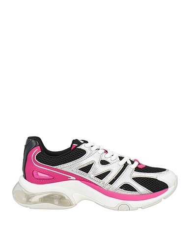 MICHAEL MICHAEL KORS Sneakers Black Goat skin, Textile fibres