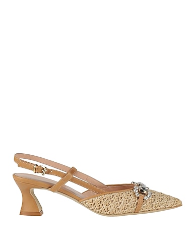 SILVIE Court Beige Textile fibres, Leather