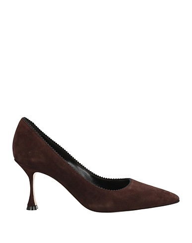 MANOLO BLAHNIK Pump Chocolate brown Leather