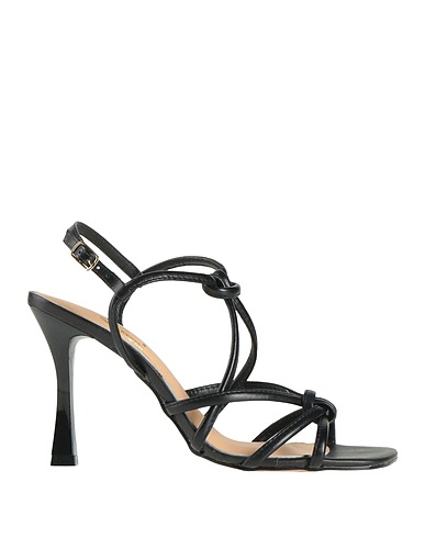 IVAN ABBIGLIAMENTO Sandalen Schwarz Leder