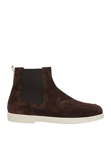 MOORER Ankle boot Dark brown Leather