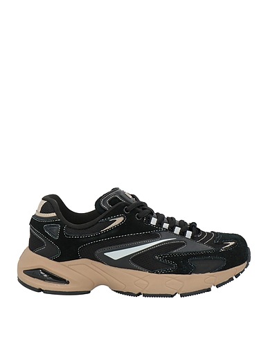D.A.T.E. Sneakers Black Leather, Textile fibres