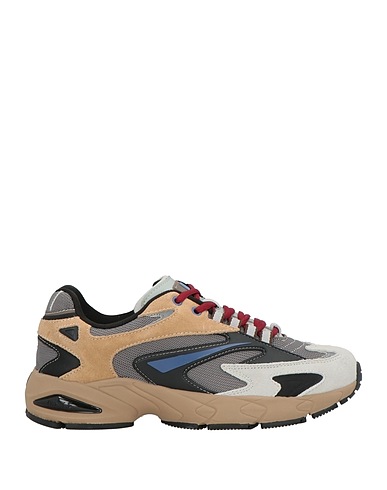 D.A.T.E. Sneakers Grey Leather, Textile fibres