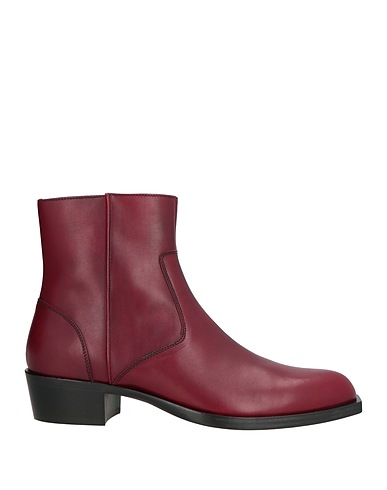 SERGIO ROSSI Ankle boot Burgundy Leather