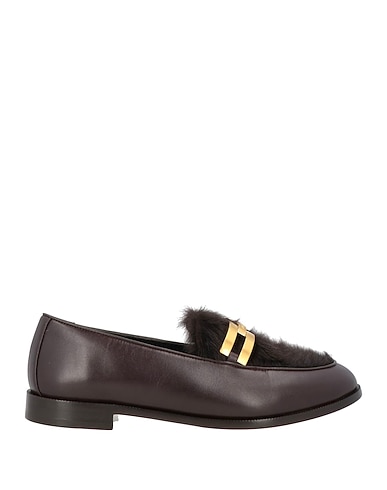 AQUAZZURA Loafers Dark brown Calfskin