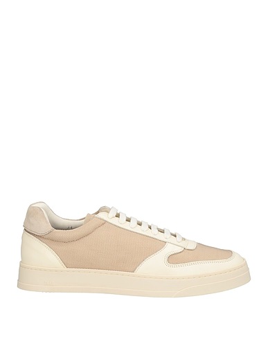 P448 Sneakers Beige Calfskin, Textile fibers