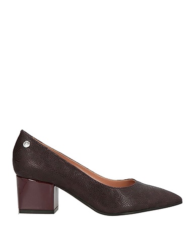 POLLINI Pump Dark brown Goat skin