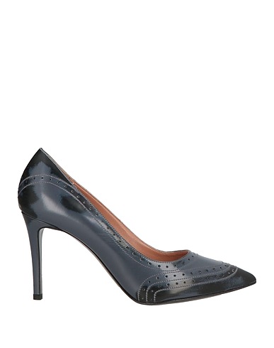 POLLINI Court Charcoal Leather
