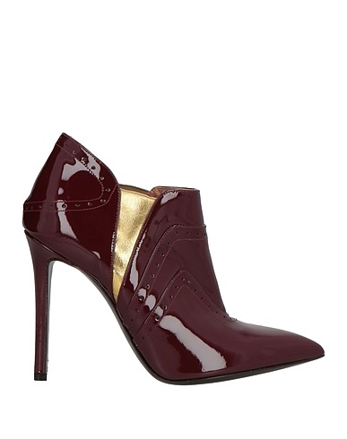 POLLINI Ankle boot Burgundy Leather