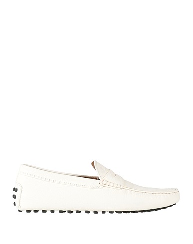 TOD'S Loafers White Leather