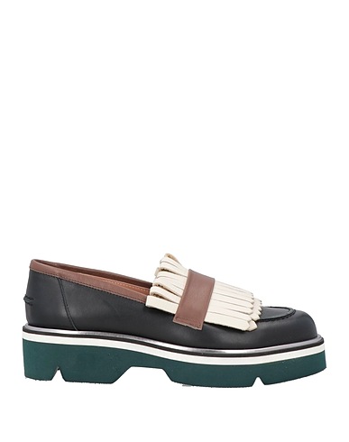 POLLINI Loafers Black Leather