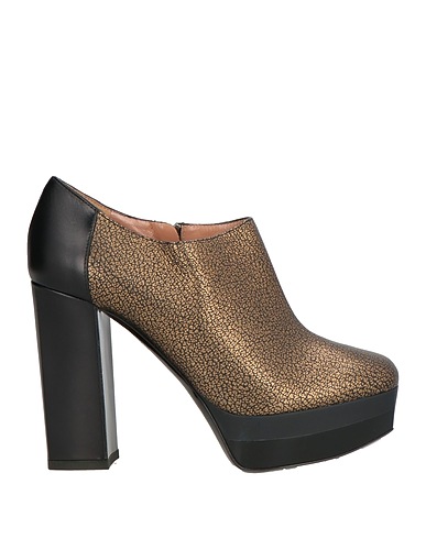 POLLINI Ankle boot Gold Leather