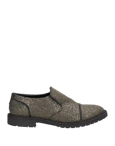 TIPE E TACCHI Loafers Gold Textile fibres