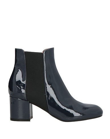 POLLINI Ankle boot Midnight blue Leather