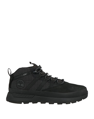 TIMBERLAND Sneakers Black Leather, Textile fibres