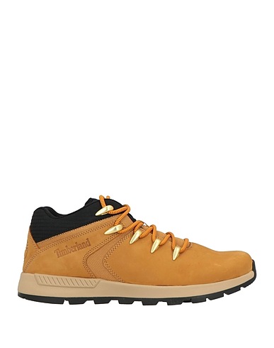 TIMBERLAND Ankle boot Camel Leather, Textile fibres