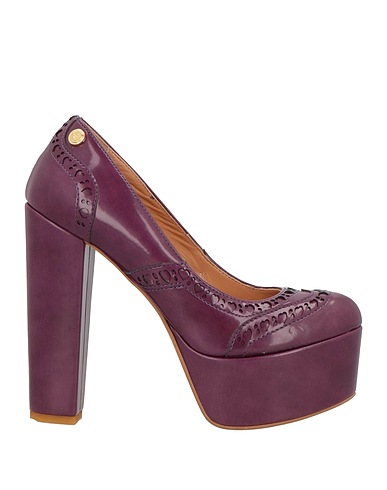 LOVE MOSCHINO Pump Plum Leather