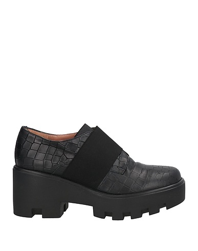 STUDIO POLLINI Loafers Black Leather
