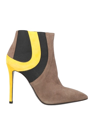 STUDIO POLLINI Ankle boot Taupe Leather