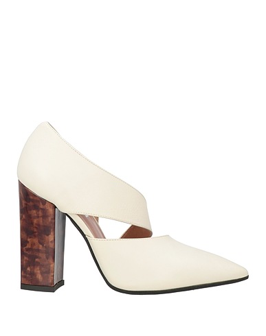 POLLINI Court Cream Leather