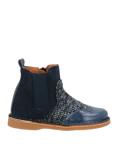 ELI 1957 Ankle boot Navy blue Leather, Textile fibres