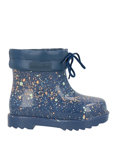 MINI MELISSA Ankle boot Blue PVC - Polyvinyl chloride, Leather