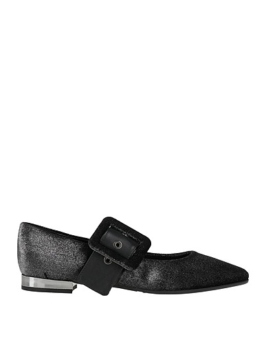 POLLINI Footwear Gunmetal Textile fibers