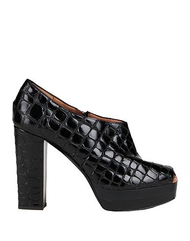 POLLINI 미들 부츠 블랙 가죽